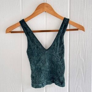 Urban Outfitters Teal Crop Top
